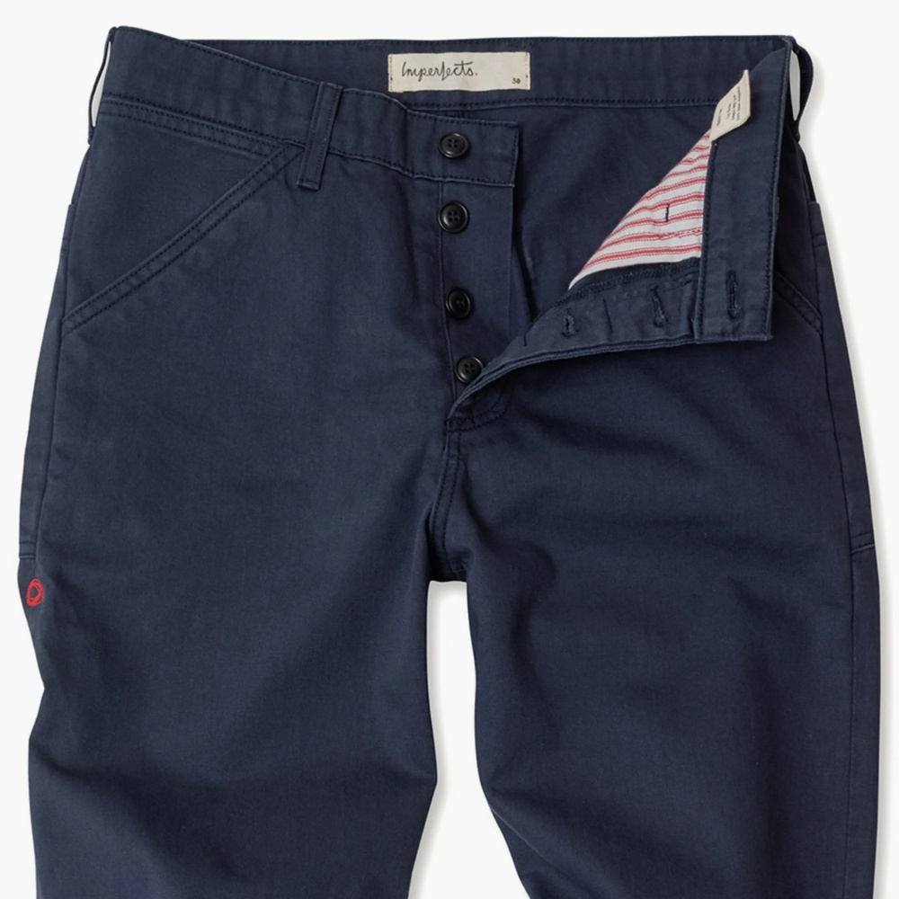Imperfects Midway Utility Chino Pants - Navy Blue - 34